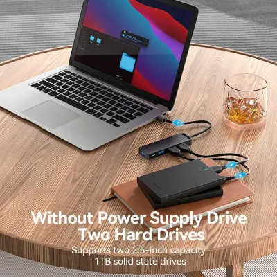 VENTION 4-Port USB 3.0 Hub With Power Supply 1M BlackModel # CHLBF