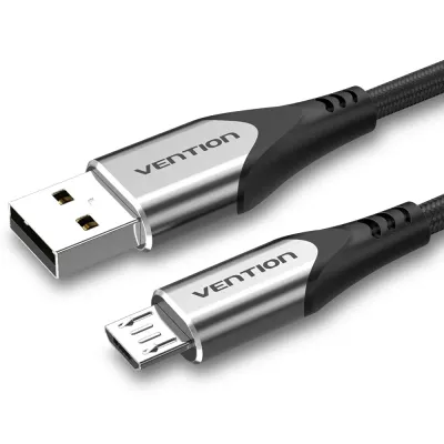 VENTION USB 2.0 to Micro USB Cable 0.5M Gray Aluminum Alloy TypeModel # COAHD