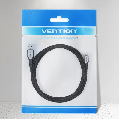 VENTION USB 2.0 to Micro USB Cable 1M Gray Aluminum Alloy TypeModel # COAHF