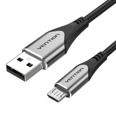 VENTION USB 2.0 to Micro USB Cable 1M Gray Aluminum Alloy TypeModel # COAHF