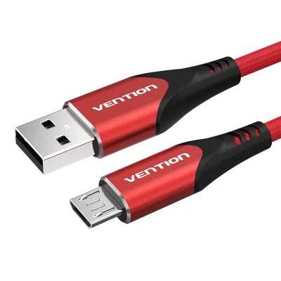 VENTION USB 2.0 to Micro USB Cable 1M Red Aluminum Alloy TypeModel # COARF