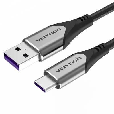 VENTION USB-C to USB 2.0-A Fast Charging Cable 1M Gray Aluminum Alloy TypeModel # COFHF