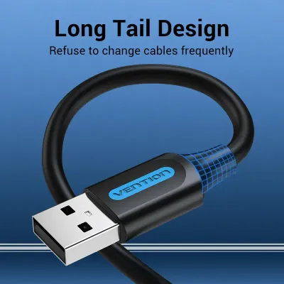 VENTION USB 2.0 A Male to A Male  Cable 0.25M Black PVC TypeModel # COJBC