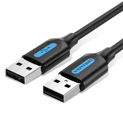 VENTION USB 2.0 A Male to A Male  Cable 0.5M Black PVC TypeModel # COJBD