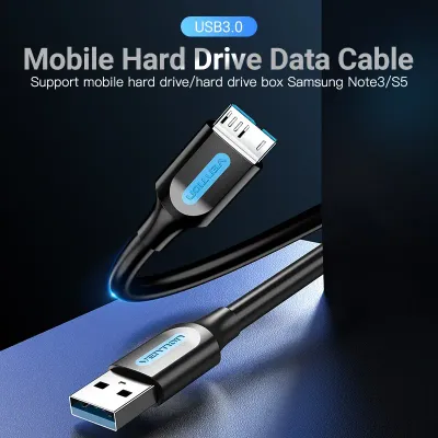 VENTION USB 3.0 A Male to Micro-B  Male  Cable 1M Black PVC TypeModel # COPBF