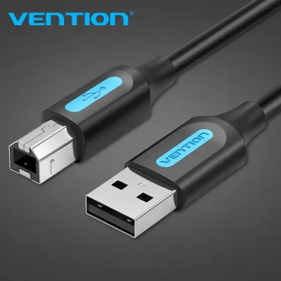 VENTION USB 2.0 A Male to B Male Cable 0.5M Black PVC TypeModel # COQBD