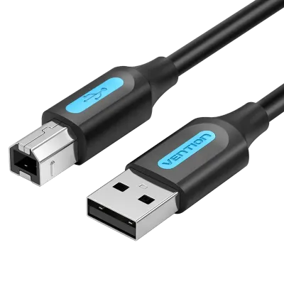 VENTION USB 2.0 A Male to B Male Cable 1.5M Black PVC TypeModel # COQBG