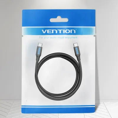 VENTION USB 2.0 C Male to C Male  5A Cable 1.5M Black PVC TypeModel # COTBG