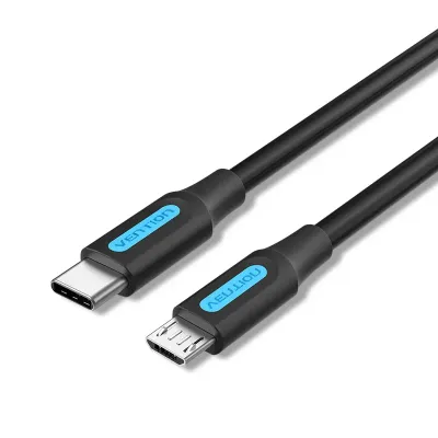 VENTION USB 2.0 C Male to Micro-B Male 2A Cable 0.5M BlackModel # COVBD