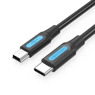 VENTION USB 2.0 C Male to Mini-B Male 2A Cable 2M BlackModel # COWBH