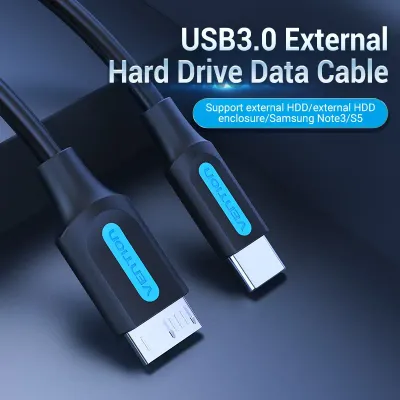 VENTION USB 3.0 C Male to Micro-B Male 2A Cable 1M BlackModel # CQABF