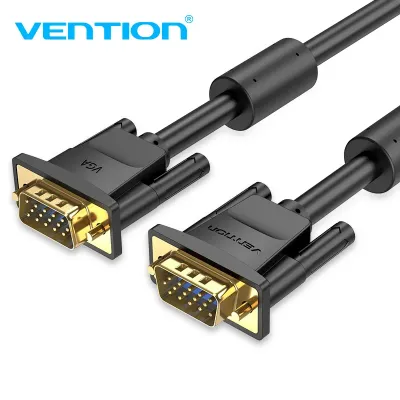 VENTION VGA(3+6) Male to Male Cable with ferrite cores 1M BlackModel # DAEBF