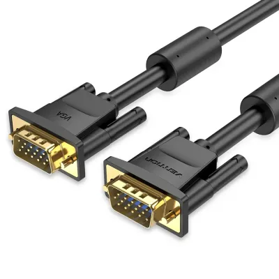 VENTION VGA(3+6) Male to Male Cable with ferrite cores 1M BlackModel # DAEBF