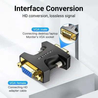 VENTION VGA Male to Female Adapter BlackModel # DDFB0