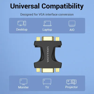 VENTION VGA Female to Female Adapter BlackModel # DDGB0