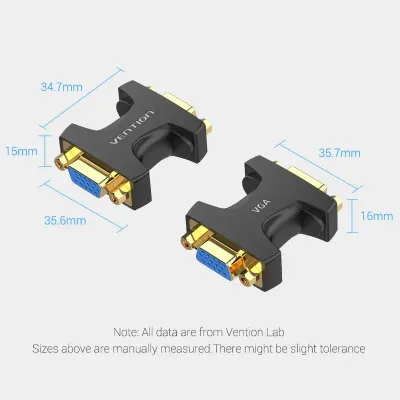 VENTION VGA Female to Female Adapter BlackModel # DDGB0