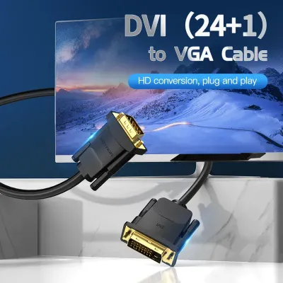 VENTION DVI(24+1) to VGA Cable 1M BlackModel # EABBF