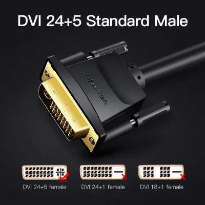 VENTION DVI(24+5) to VGA Cable 1M BlackModel # EACBF