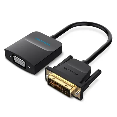 VENTION DVI to VGA Converter 0.15M Black Metal TypeModel # EBBBB