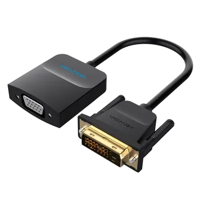 VENTION DVI to VGA Converter 0.15M Black Metal TypeModel # EBBBB