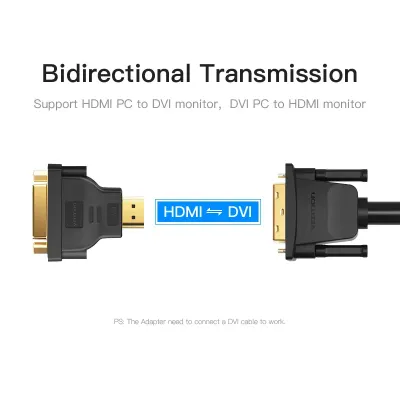 VENTION HDMI DVI Bi-Directional  Adapter  BlackModel # ECCB0