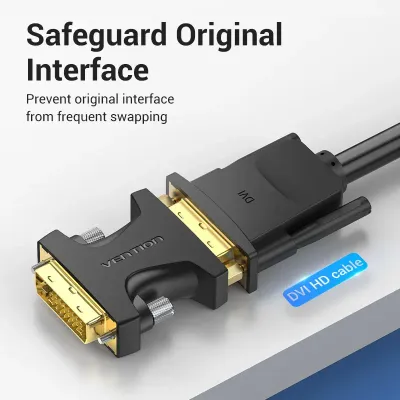 VENTION DVI Male to Female Adapter BlackModel # ECGB0