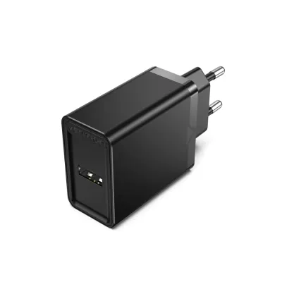 VENTION 1-port USB Wall Charger(12W) UK-Plug BlackModel # FAAB0-UK