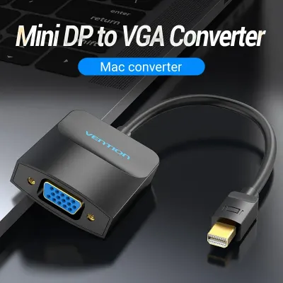 VENTION Mini DP to VGA Converter 0.15M BlackModel # HBDBB