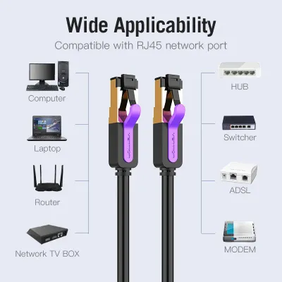 VENTION Cat.7 SSTP Patch Cable 0.5M BlackModel # ICDBD