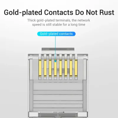 VENTION Cat.5E FTP RJ45 Modular Plug Transparent 10 PackModel # IDAR0-10