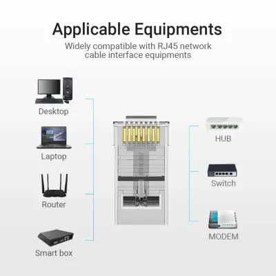 VENTION Cat.5E UTP RJ45 Modular Plug Transparent 10 PackModel # IDBR0-10