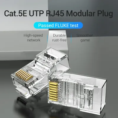 VENTION Cat.5E UTP RJ45 Modular Plug Transparent 100 PackModel # IDBR0-100