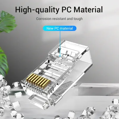 VENTION Cat.6 UTP RJ45 Modular Plug Transparent 10 PackModel # IDDR0-10