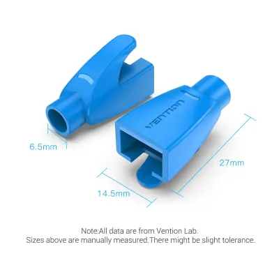 VENTION RJ45 Strain Relief Boots Blue PVC Type 100 PackModel # IODL0-100