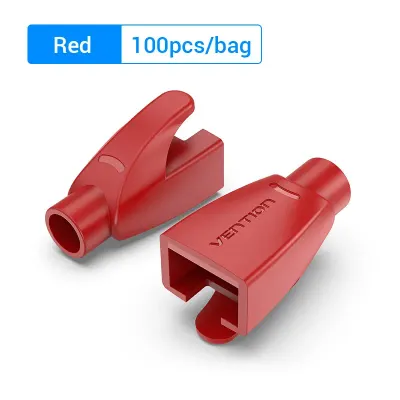 VENTION RJ45 Strain Relief Boots Red PVC Type 100 PackModel # IODR0-100