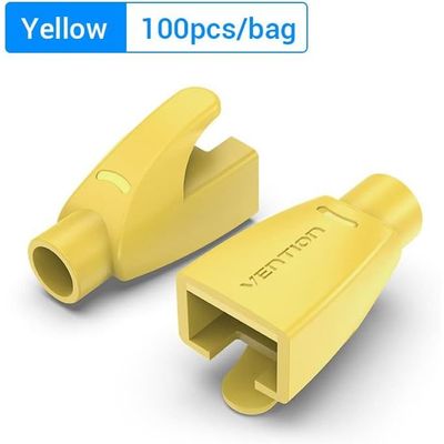 VENTION RJ45 Strain Relief Boots Yellow PVC Type 100 PackModel # IODY0-100