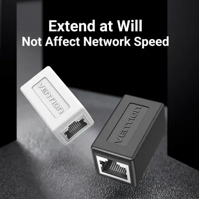 VENTION Cat.6 FTP Keystone Jack Coupler 10 Pack BlackModel # IPVB0-10