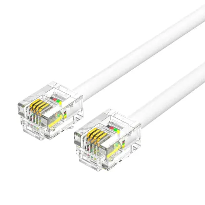 VENTION Flat 6P4C Telephone Patch Cable 2M WhiteModel # IQBWH