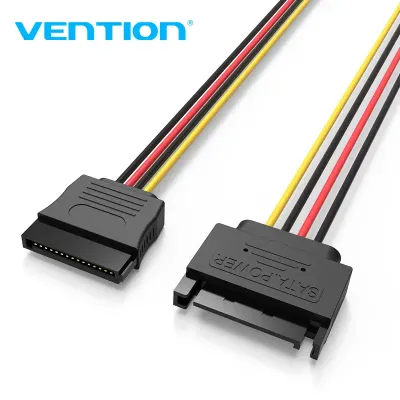 VENTION SATA 15P Power Extension Cable 0.3M BlackModel # KDABY