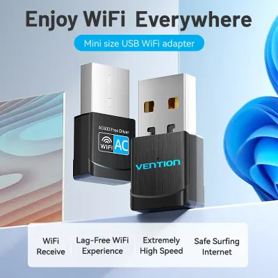 VENTION USB Wi-Fi Adapter 2.4G BlackModel # KDRB0