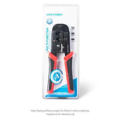 VENTION Multi-Fuction LAN Cable Crimping Tool Ratchetless Type BlackModel # KEDB0