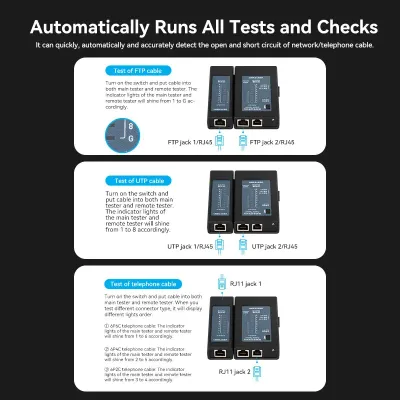 VENTION Manual Network Cable Tester BlackModel # KEFB0