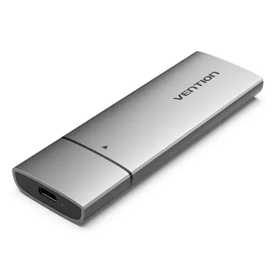 VENTION M.2 NVMe SSD Enclosure (USB 3.1 Gen 2-C) Gray Aluminum Alloy TypeModel # KPGH0