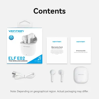 VENTION Elf Earbuds E02 WhiteModel # NBGW0