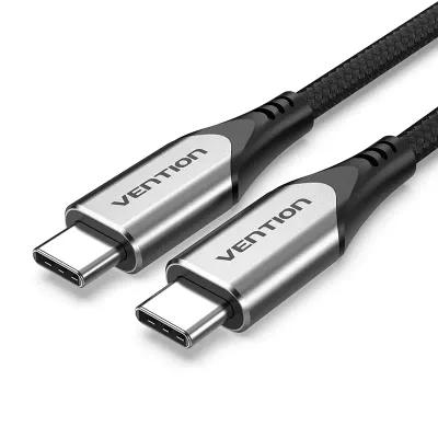 VENTION Cotton Braided USB-C to USB-C 3.1 Cable 1M  GrayModel # TAAHF