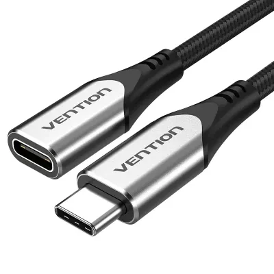 VENTION Cotton Braided USB-C 3.1 Extension Cable  0.5M GrayModel # TABHD