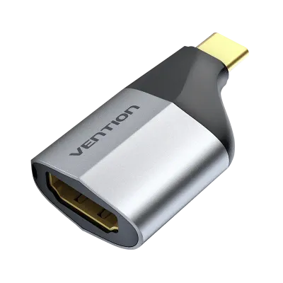 VENTION Type C Male to HDMI Female Adapter Gray Aluminum Alloy TypeModel # TCAH0