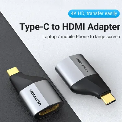 VENTION Type C Male to HDMI Female Adapter Gray Aluminum Alloy TypeModel # TCAH0