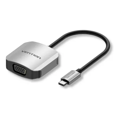 VENTION USB-C to VGA Converter 0.15M Gray Aluminum Alloy TypeModel # TDFHB