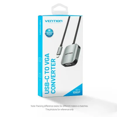 VENTION USB-C to VGA Converter 0.15M Gray Aluminum Alloy TypeModel # TDFHB